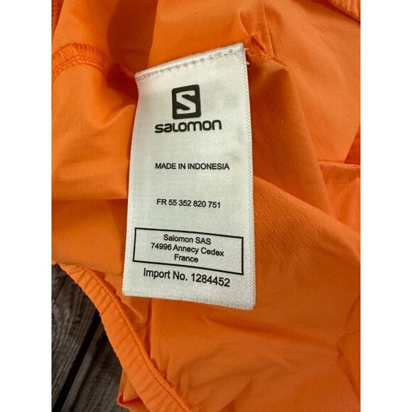 Salomon Full Zip Light Weight Jacket color orange size M NWOT - Picture 4 of 6